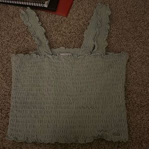 Turquoise Hollister Cropped Tank